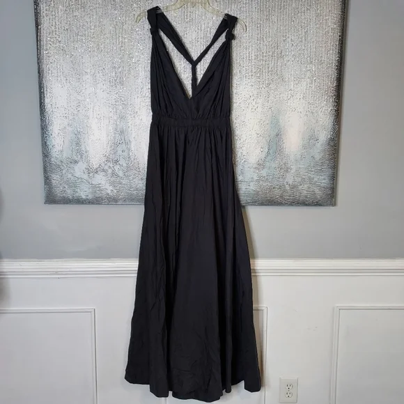 Zara Long Nylon Soft Dress Sz-XL - Picture 5 of 12